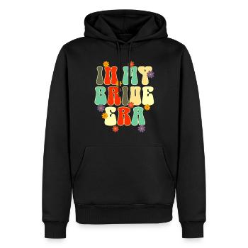 Groovy Bridal Wedding Party Bridal Flower Flowers - Men’s Premium Organic Hoodie - black - Front - Nico (187cm)