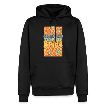 Groovy Bridal Wedding Party Bridal Flower Flowers - Men’s Premium Organic Hoodie - black - Front - Nico (187cm)