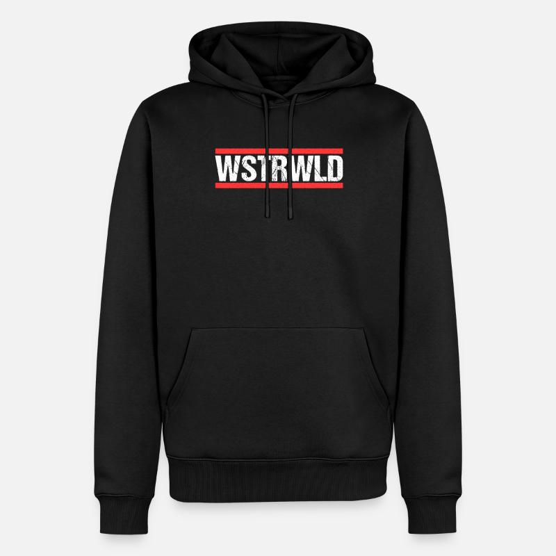 Westerwald - Männer Premium Bio Hoodie - Schwarz