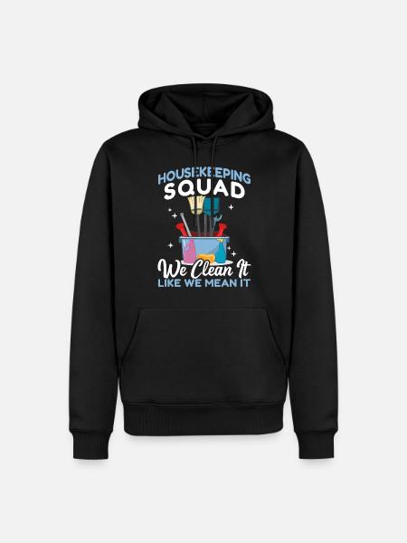 Housekeeping Squad - Men’s Premium Organic Hoodie - black