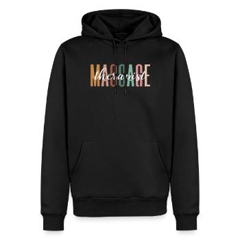 Massagetherapeuten Therapie Masseuse Wertschätzung - Männer Premium Bio Hoodie - Schwarz - Vorne - Nico (187cm)