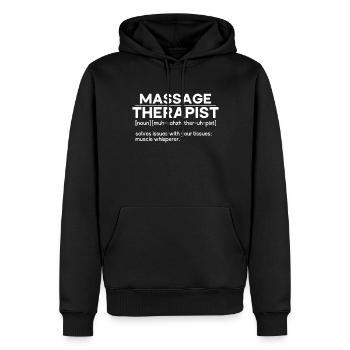 Massagetherapeuten Therapie Masseuse Wertschätzung - Männer Premium Bio Hoodie - Schwarz - Vorne - Nico (187cm)