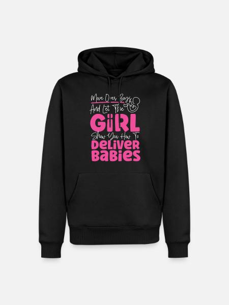 LD Labour And Delivery Nurse - Men’s Premium Organic Hoodie - black