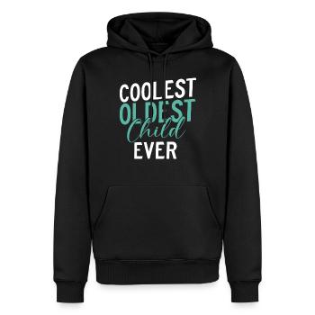 Oldest Child Gifts - Men’s Premium Organic Hoodie - black - Front - Nico (187cm)