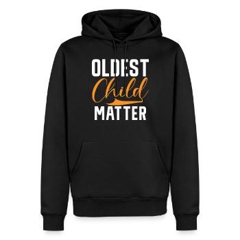 Oldest Child Gifts - Men’s Premium Organic Hoodie - black - Front - Nico (187cm)