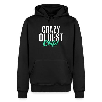 Oldest Child Gifts - Men’s Premium Organic Hoodie - black - Front - Nico (187cm)