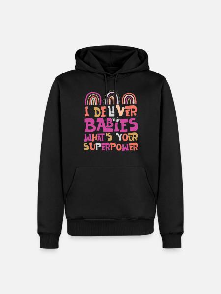 LD Labour And Delivery Nurse - Men’s Premium Organic Hoodie - black