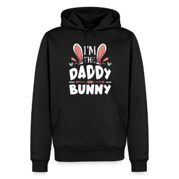 I'm The Daddy Bunny - Männer Premium Bio Hoodie - Schwarz - Vorne - Nico (187cm)