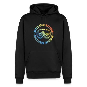 Apres Ski Party Crew Ski Berge Bunt - Männer Premium Bio Hoodie - Schwarz - Vorne - Nico (187cm)