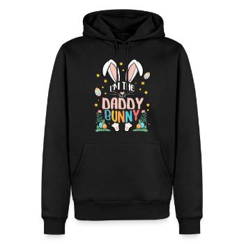 I'm The Daddy Bunny - Männer Premium Bio Hoodie - Schwarz - Vorne - Nico (187cm)