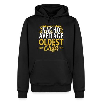 Oldest Child Gifts - Men’s Premium Organic Hoodie - black - Front - Nico (187cm)