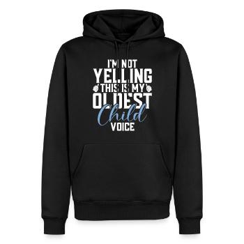 Oldest Child Gifts - Men’s Premium Organic Hoodie - black - Front - Nico (187cm)