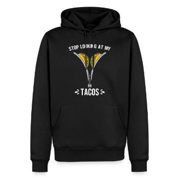 Taco drôle Fiesta mexicaine Cinco De Mayo - Sweat à capuche Premium bio Homme - noir - Devant - Nico (187cm)