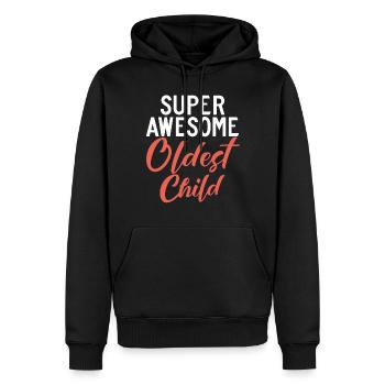 Oldest Child Gifts - Men’s Premium Organic Hoodie - black - Front - Nico (187cm)