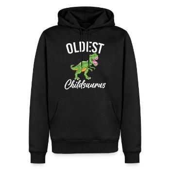 Oldest Child Gifts - Men’s Premium Organic Hoodie - black - Front - Nico (187cm)
