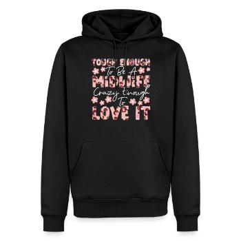 Nurse Midwife Birth Worker Tough - Männer Premium Bio Hoodie - Schwarz - Vorne - Nico (187cm)