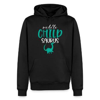 Middle Child Gifts - Männer Premium Bio Hoodie - Schwarz - Vorne - Nico (187cm)