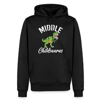 Middle Child Gifts - Men’s Premium Organic Hoodie - black - Front - Nico (187cm)