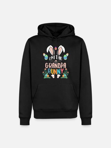 I'm The Grandpa Bunny - Men’s Premium Organic Hoodie - black