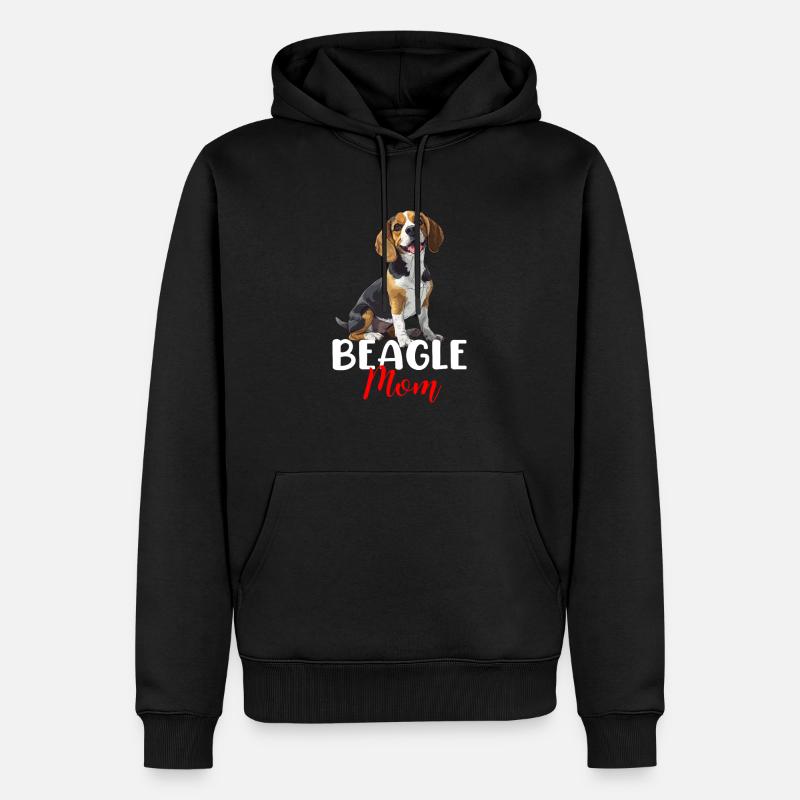 beagle maman beagle - Sweat à capuche Premium bio Homme - noir