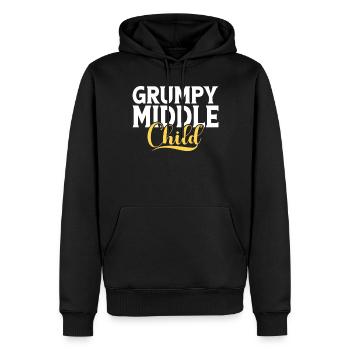Middle Child Gifts - Männer Premium Bio Hoodie - Schwarz - Vorne - Nico (187cm)