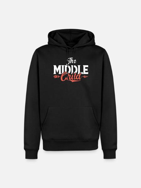 Middle Child Gifts - Men’s Premium Organic Hoodie - black