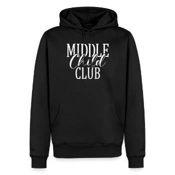 Middle Child Gifts - Männer Premium Bio Hoodie - Schwarz - Vorne - Nico (187cm)
