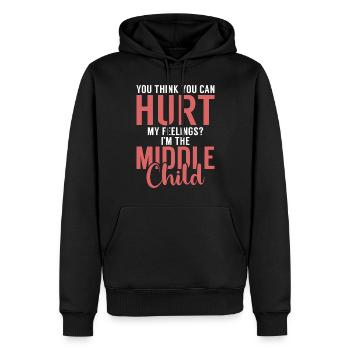 Middle Child Gifts - Männer Premium Bio Hoodie - Schwarz - Vorne - Nico (187cm)