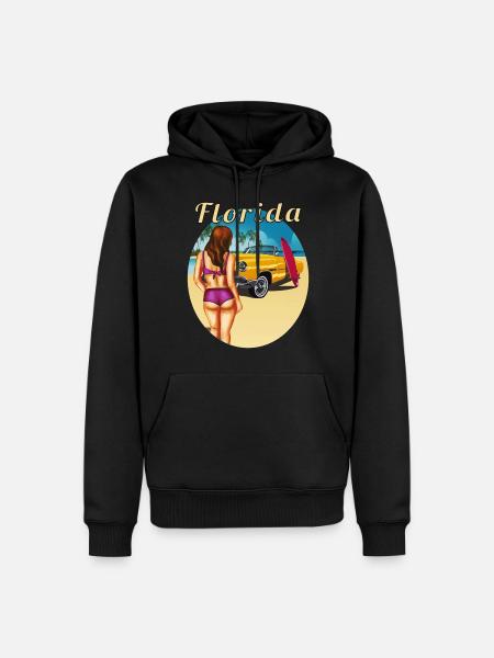 Florida - Men’s Premium Organic Hoodie - black