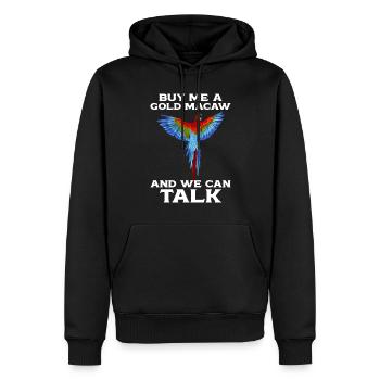 Blau-gold-ara Ornithologe Enthusiast Geschenk - Männer Premium Bio Hoodie - Schwarz - Vorne - Nico (187cm)