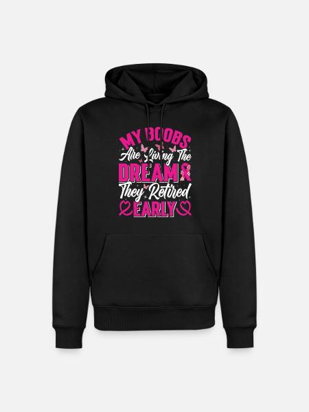 Pride Mastectomie Survivante du cancer Cancer du sein - Sweat à capuche Premium bio Homme - noir