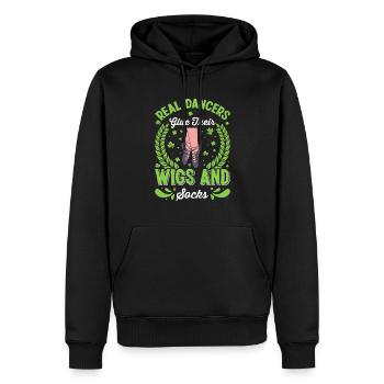 Danse irlandaise Danse irlandaise - Sweat à capuche Premium bio Homme - noir - Devant - Nico (187cm)