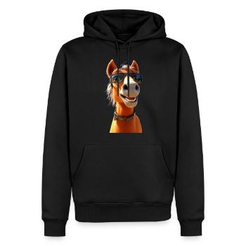 Pferd Pferdemädchen Reiterin Pony Stall Pferde - Männer Premium Bio Hoodie - Schwarz - Vorne - Nico (187cm)