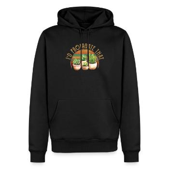 I'd Propagate That, plants Succulents - Männer Premium Bio Hoodie - Schwarz - Vorne - Nico (187cm)