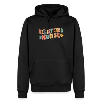 Registered Nurse Krankenschwester Nursing - Men’s Premium Organic Hoodie - black - Front - Nico (187cm)