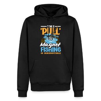 Magnetfischen Detektion Schatzsuche - Männer Premium Bio Hoodie - Schwarz - Vorne - Nico (187cm)