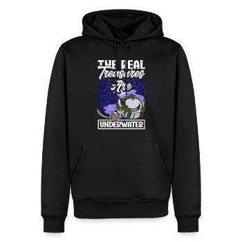 Magnetfischen Detektion Schatzsuche - Männer Premium Bio Hoodie - Schwarz - Vorne - Nico (187cm)