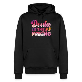 Doula Birth Worker Doula Dans Le - Sweat à capuche Premium bio Homme - noir - Devant - Nico (187cm)
