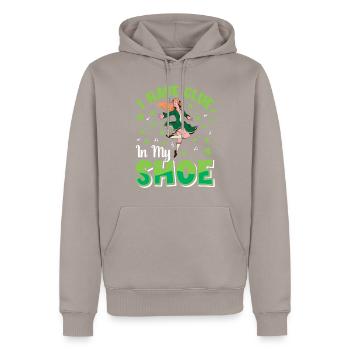 Irish Dance Irish Dancing - Men’s Premium Organic Hoodie - taupe - Front - Nico (187cm)