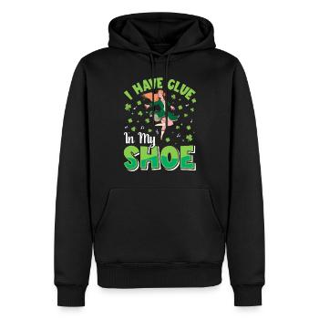 Danse irlandaise Danse irlandaise - Sweat à capuche Premium bio Homme - noir - Devant - Nico (187cm)