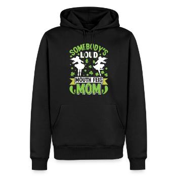 Danse irlandaise Danse irlandaise - Sweat à capuche Premium bio Homme - noir - Devant - Nico (187cm)