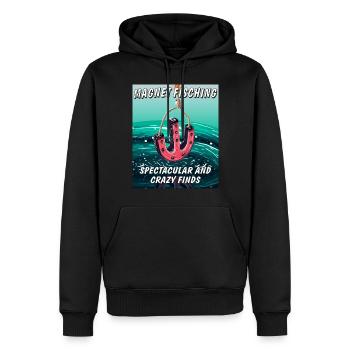 MAGNET FISCHING SPECTACULAR AND CRAZY FINDS - Männer Premium Bio Hoodie - Schwarz - Vorne - Nico (187cm)
