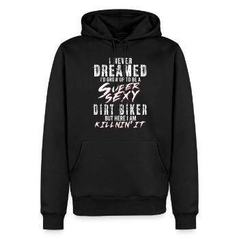 Super Sexy Motocross Rider Motocross Cadeau - Sweat à capuche Premium bio Homme - noir - Devant - Nico (187cm)