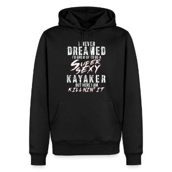Super Sexy Kayaker Kayak Cadeau Canoë - Sweat à capuche Premium bio Homme - noir - Devant - Nico (187cm)