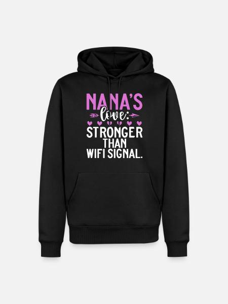 Nana Gifts - Männer Premium Bio Hoodie - Schwarz