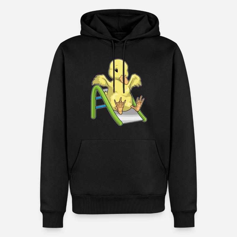 Toboggan de canard - Sweat à capuche Premium bio Homme - noir