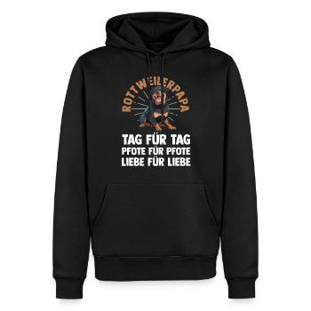Dog Dad Rottweiler Dad Master Dog Rottweiler - Men’s Premium Organic Hoodie - black - Front - Nico (187cm)