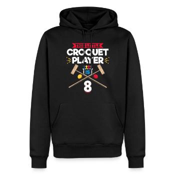 8 Years Old Croquet Player 8th Birthday Croquet Pl - Männer Premium Bio Hoodie - Schwarz - Vorne - Nico (187cm)