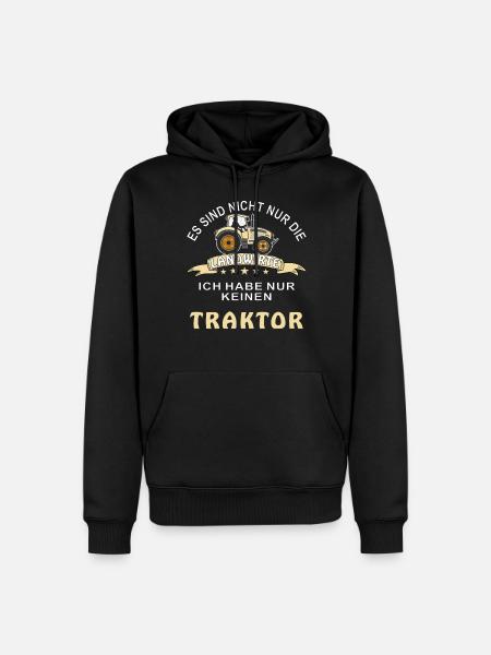 TRAKTOR LANDWIRT - Männer Premium Bio Hoodie - Schwarz