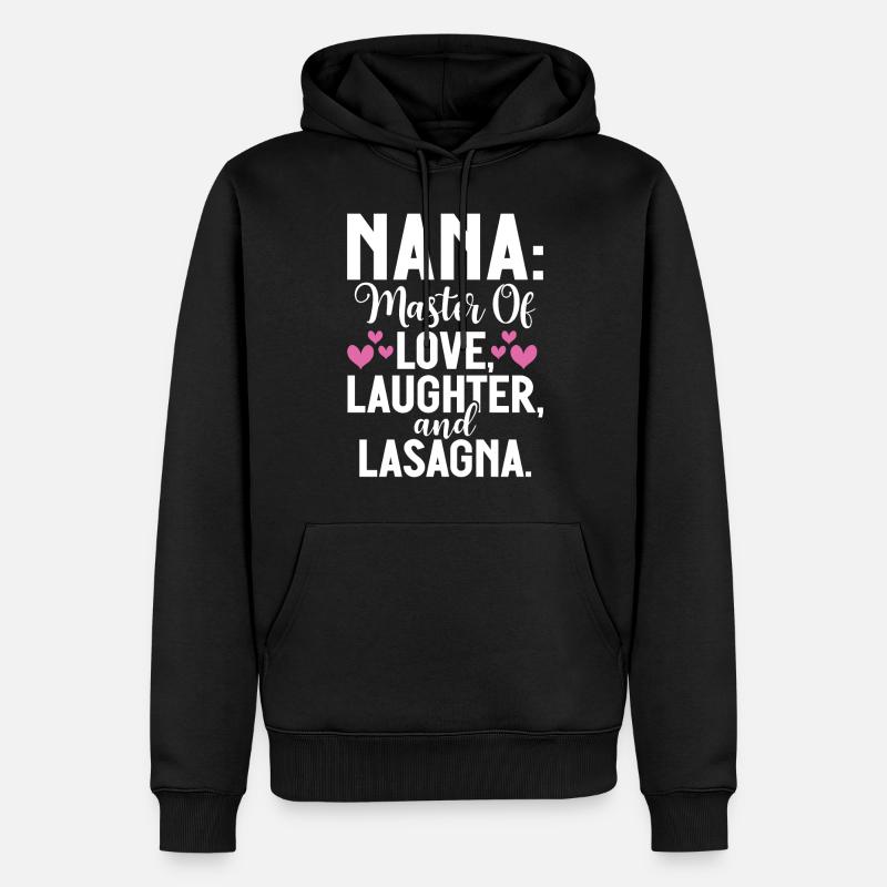 Cadeaux Nana - Sweat à capuche Premium bio Homme - noir